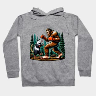 Funny Bigfoot Opossum Design, Cryptidzoology, Sasquatch Lover Hoodie